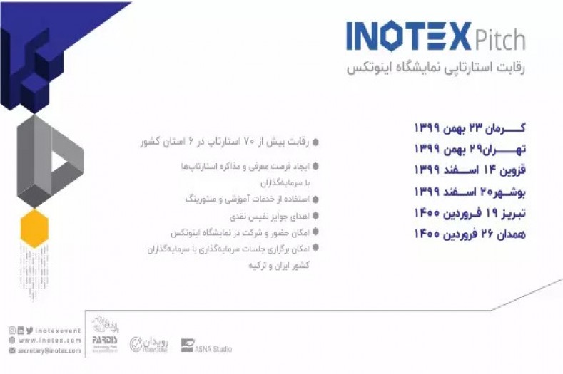 ثبت نام در چهارمین دوره رقابت‌های استارتاپی اینوتکس پیچ آغاز شد